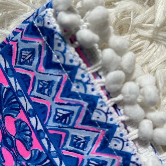 Lilly Pulitzer set of two dinner napkins featured in ginger‎ jar pink blue - Picture 3 of 4